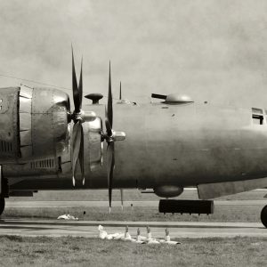 Vintage flyvemaskine i grålige farver