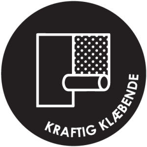 Kraftig klæbende logo